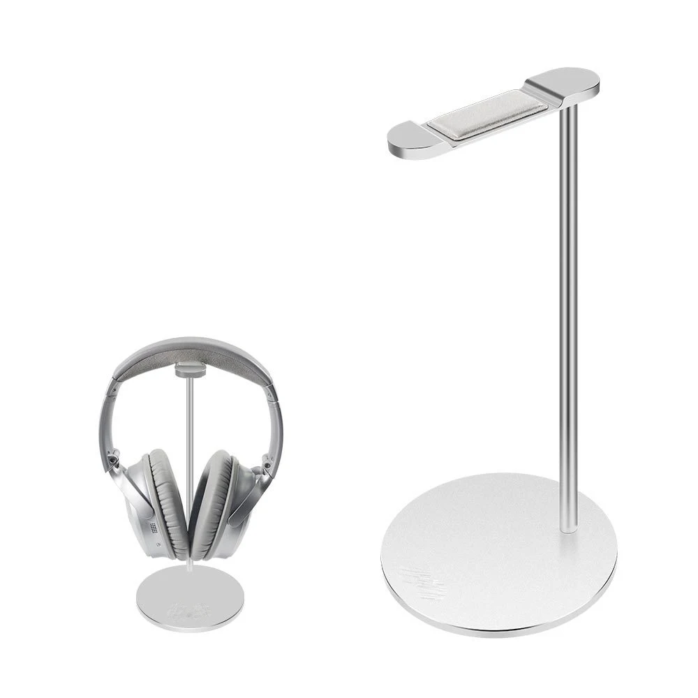 Universal Headphones Stand Holder for New Bee Headset Earphone Display Rack Hanger Bracket Aluminum Cowhide Leather Silicone Pad