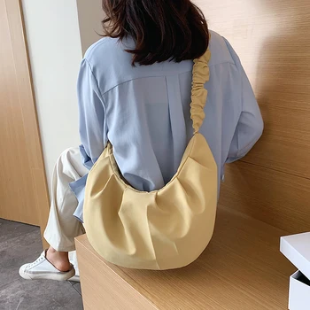 

Solid Color Oxford Cloth Shoulder Bags For Women 2020 High Capacity Crossbody Bags Lady Summer Travel Handbags and Purse