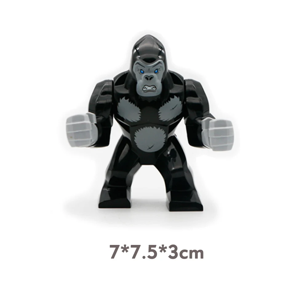 lego Animals Series Jurassic Dinosaur Panther Zombie Shark Cow Thestral Model Building Blocks Educational Kids Toys For Children Gift