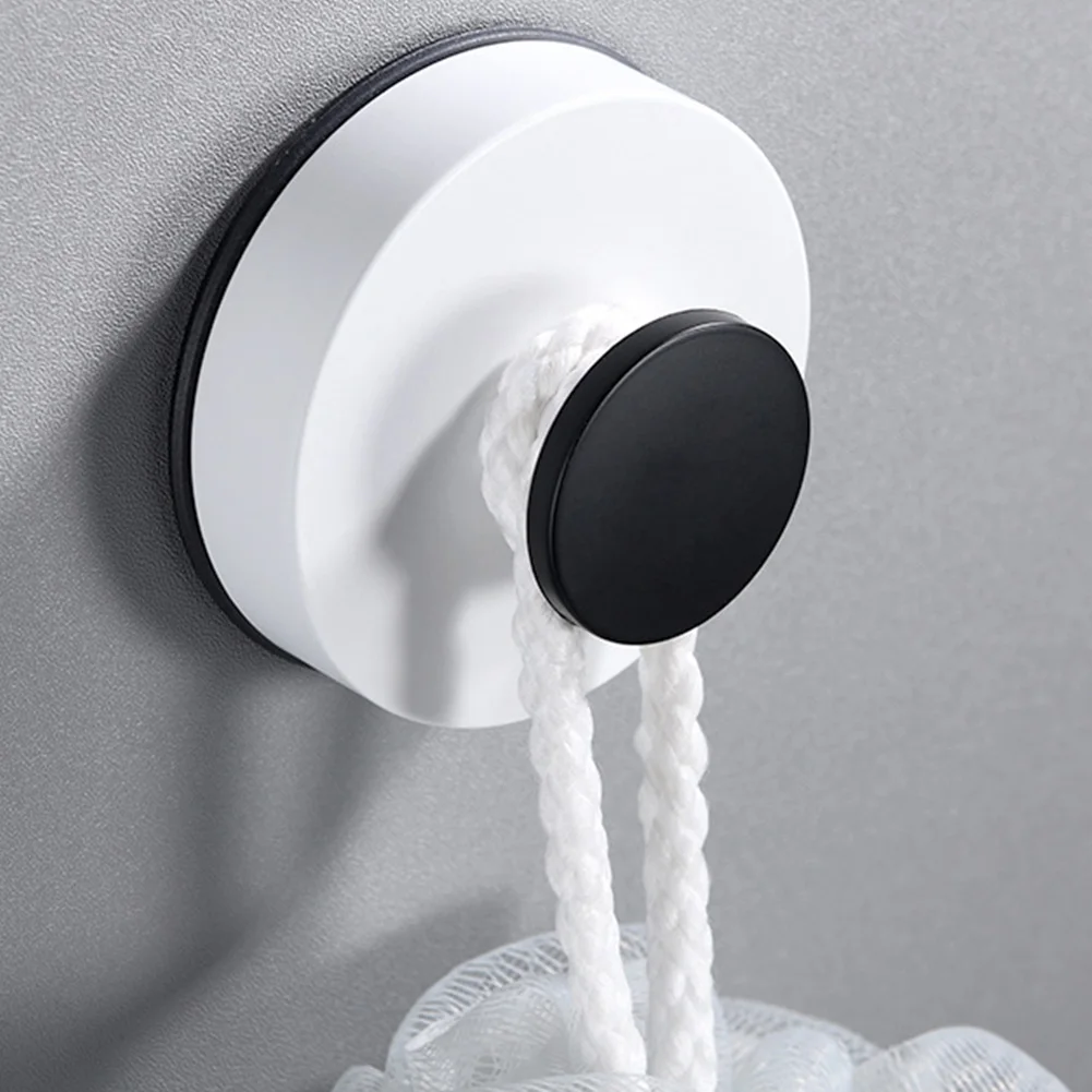 Decorative Robe Hook Kitchen Mini Round Bathroom Bedroom Hotel Plastic Removable Punch Free Suction Cup Household Wall Mounted