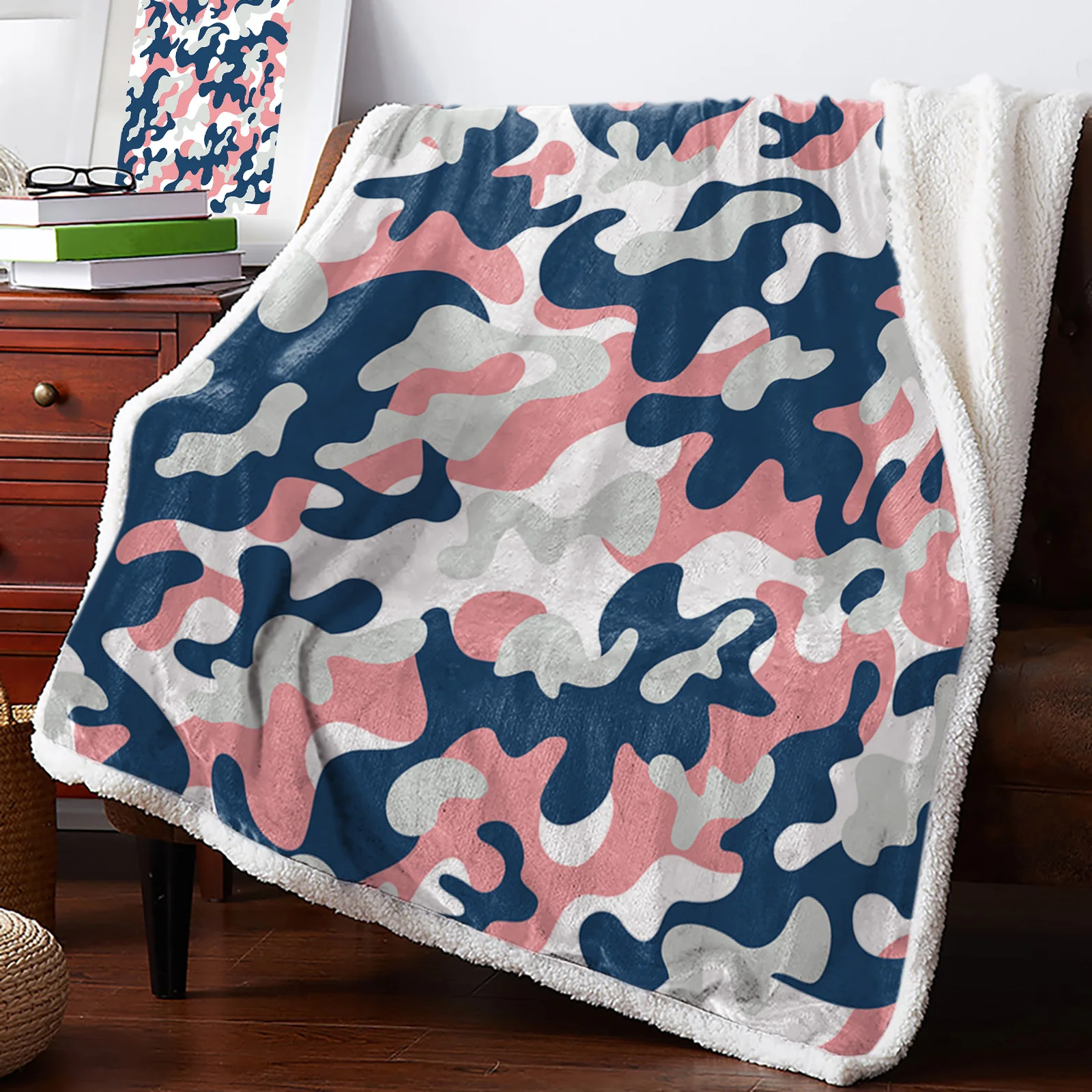 Popular Color Camouflage Abstract Blanket for Beds Sofa Fleece Throw Winter Bedclothes Bedspread Cashmere | Дом и сад