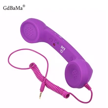 3.5mm Jack Klasik Retro Mic Telefon Cep Telefonu Mini hoparlörlü telefon Çağrı Alıcısı Auriculares Con Kablo iPhone Samsung için S9 Huawei(China)