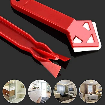 

Fast Delivery 2PCS Portable Plastic Negative Angle Scraper With Shovel Blade Removal Of Residual Rubber Glass Glue Home Tool