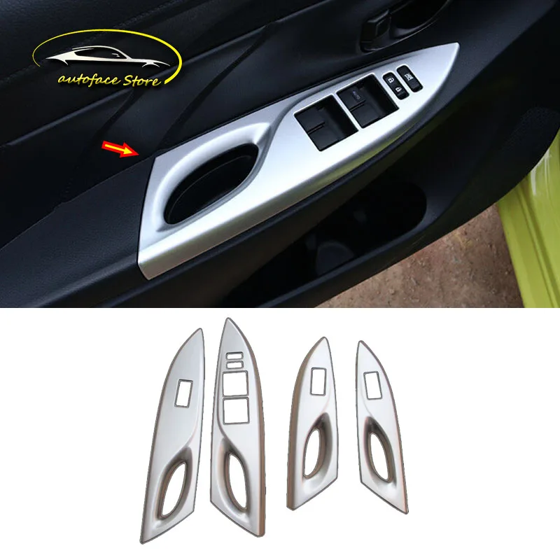 For Toyota Vios/Yaris sedan 2014 Car Styling Accessories ABS Chrome Door Window glass Lift