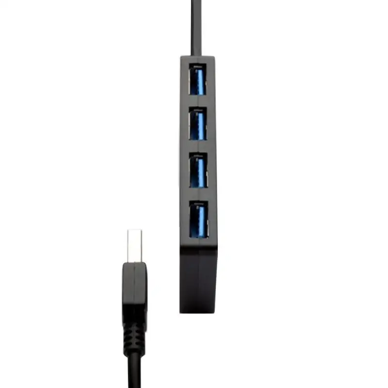 4-Порты USB док-станция USB 3,0 5 Гбит/с USB компьютера сплиттер Тонкий Высокая Скорость хаб для портативных ПК компьютер аксессуары для ноутбуков