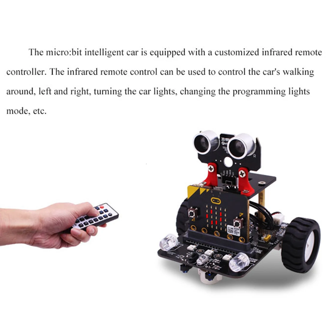Графический программируемый робот-автомобиль с Bluetooth ИК и трекинговым модулем, паровой робот-игрушка для микро: бит Bbc