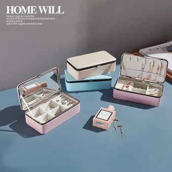 

Jewelry Packaging Box Casket For Exquisite Makeup Case Cosmetics Beauty Organizer Container Graduation Birthday Gift