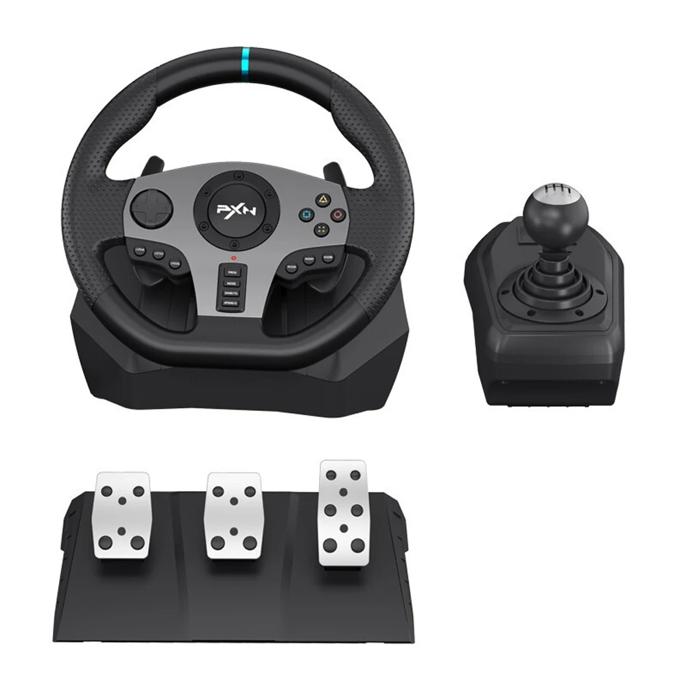 Gaming Steering Wheel Pedal PXN V9 Gamepad Racing Manual Transmission Pedal Vibration For PCPS34Xbox-OneSwitch (20)