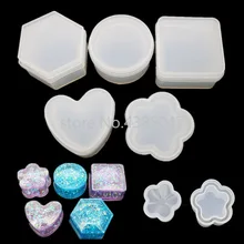 1 шт. коробка для хранения ювелирных изделий Инструмент Силиконовые Ювелирные изделия Аксессуары DIY УФ смолы формы Подвески Ювелирных изделий