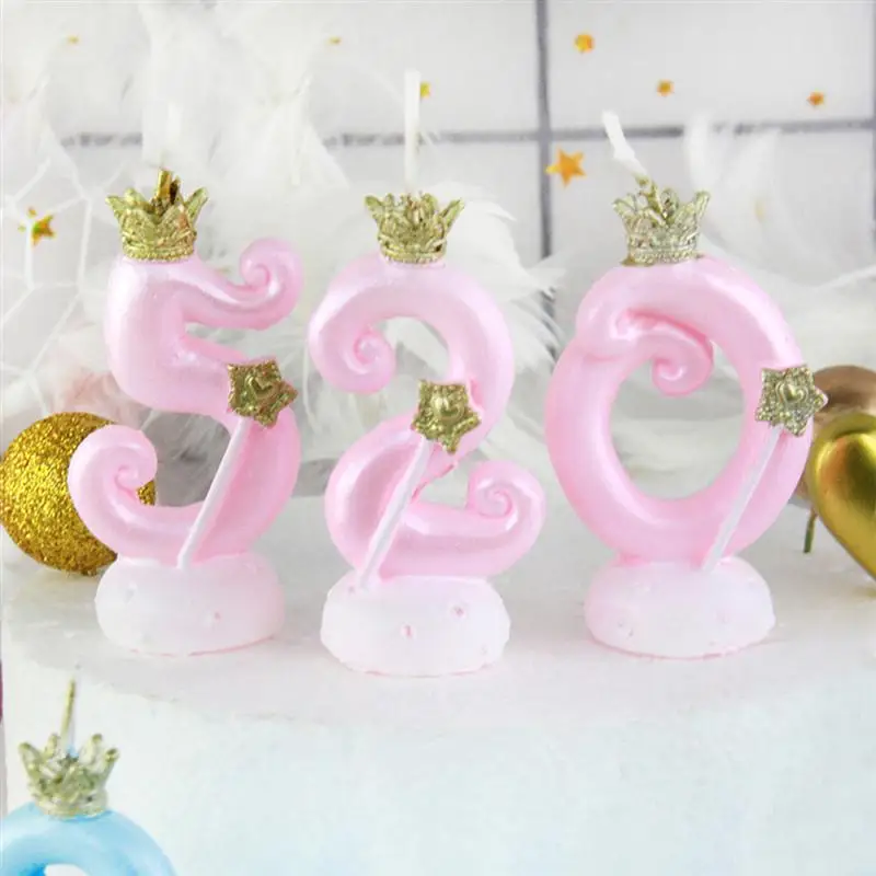 Праздничные свечи для торта цифровые на день рождения маленькие декоративные с