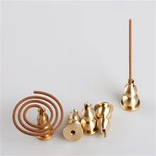 1 шт. портативный курильница для благовоний, курильница, Высокая Вилка для благовоний, сплав, медный для благовоний, держатель, может быть закреплен, палочки для благовоний, катушка