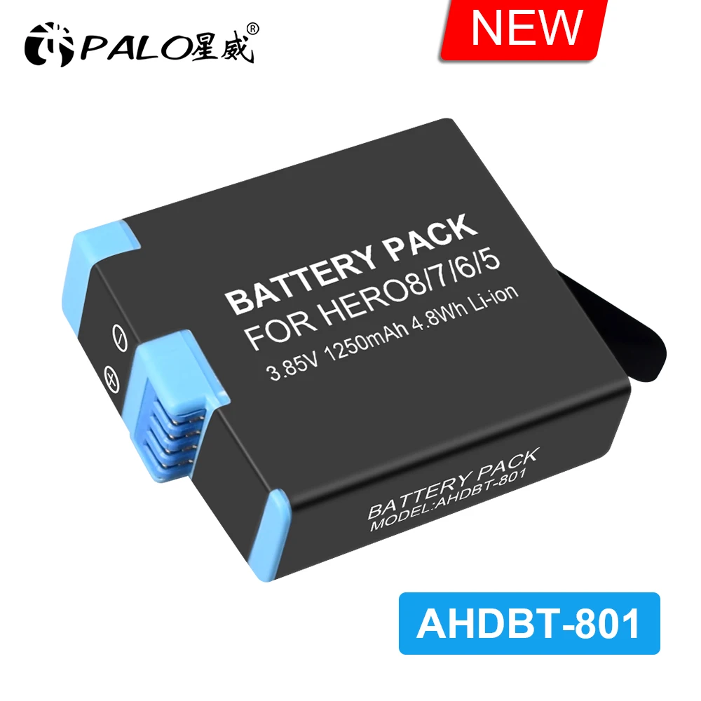 Аккумулятор PALO для экшн Камеры GoPro Hero 8 7 6 5 Black|Цифровые аккумуляторы| |