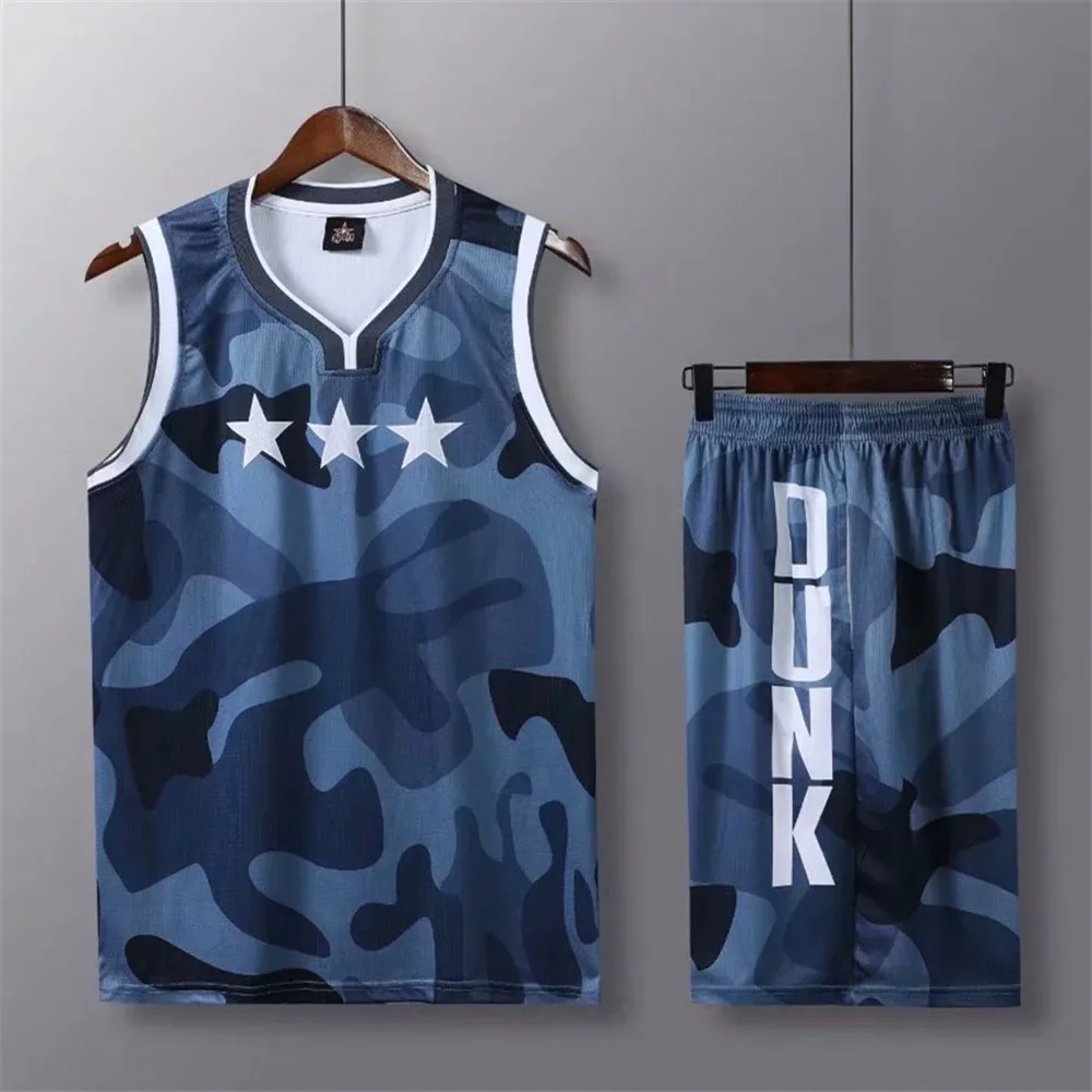 JY1924 black blue Персональный мужской баскетбольный набор, униформы, комплекты спортивной одежды, Молодежные баскетбольные майки, спортивные костюмы для колледжа, сделай сам, индивидуальные - Цвет: JY1924 black blue