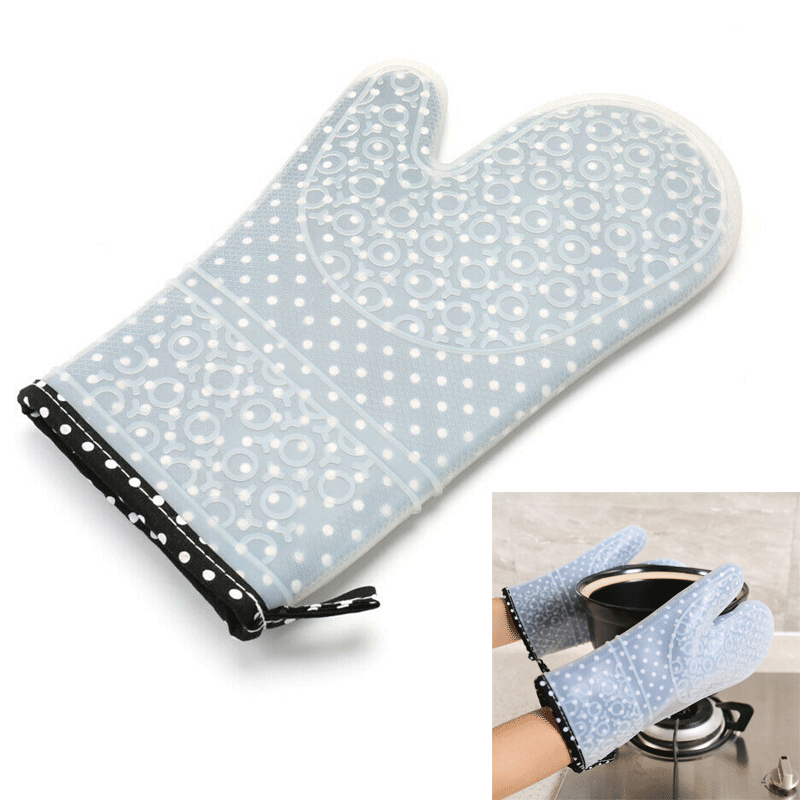 Кухня барбекю термостойкие силиконовые перчатки духовка-гриль барбекю кулинарные рукавицы