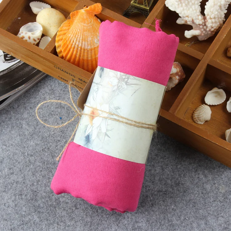 New 10pcs/lot Women& Men Wholesale Scarf Fashion Solid Plain Linen Cotton Shawl Scarf Beach Wrap Hijab Accessories
