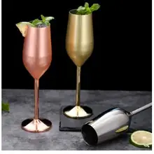 Европейская нержавеющая сталь бокал для шампанского креативная металлическая декоративная чашка Золотой винный Ресторан бокал для вина