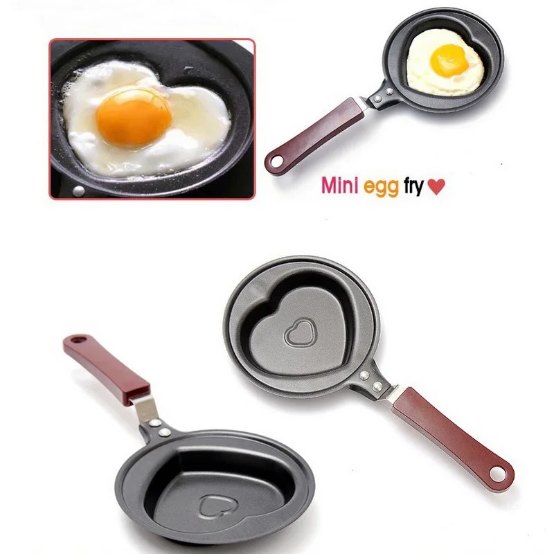 Cartoon Shape Warm Heart Breakfast Omelette Pan Kitchen Tools Mini Pancake Pans Creative Love Small Fried Egg | Дом и сад