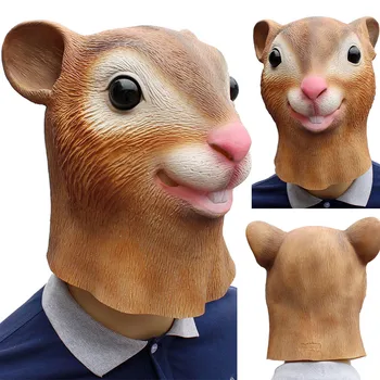 

40# Creative Frog Full Head Protection Splash Proof Mask Latex Cosplay Party Prop Interesting Puzzle Game Props Маски