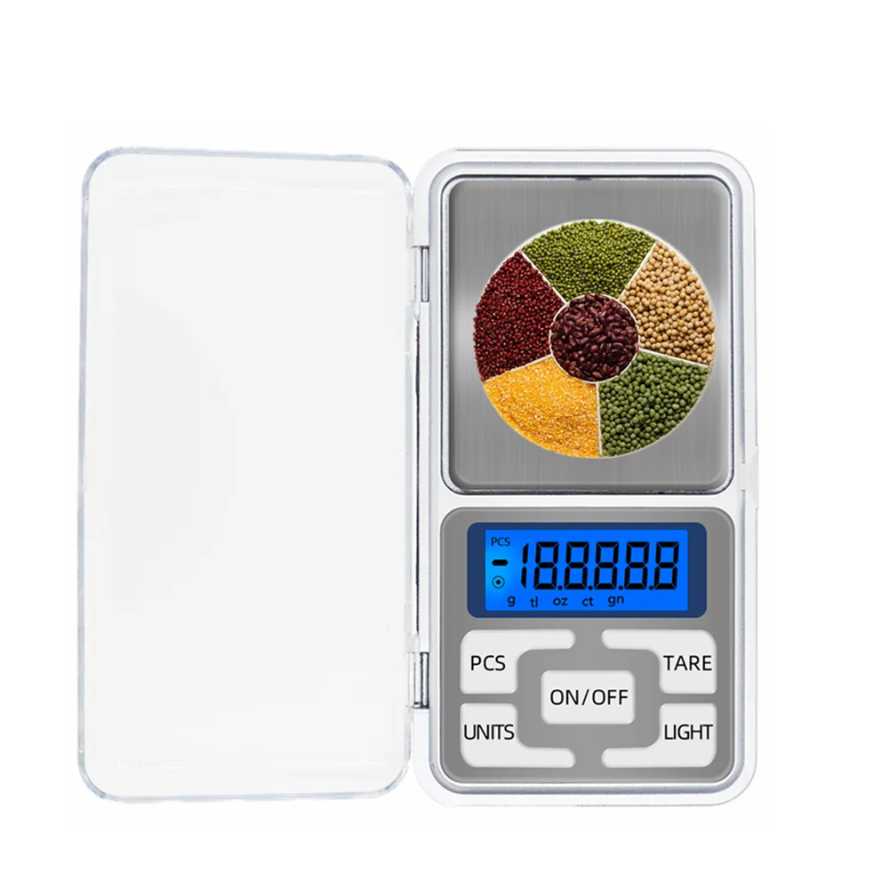 500g/1000g 0.1g Mini Electronic Jewelry Weigh Scale Digital Pocket Kitchen Scale for Gold Jewelry Balance Gram Scales