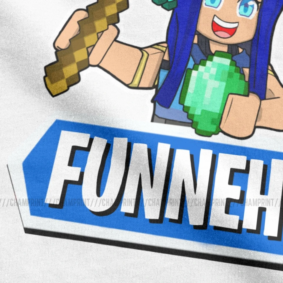 Funneh With A Diamond Pickaxe T Shirts For Men The Krew Girl