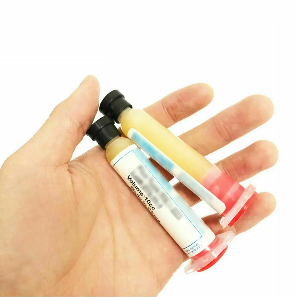 5 шт. 10CC флюс паяльной пасты пайки SMD PC BGA ремонт сварочный шприц смазочный крем