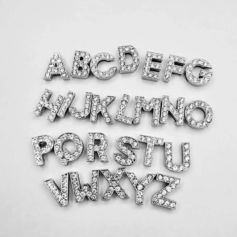 10pcs Crystal Alphabet Letter Loose Beads 8 10mm A-Z Charm Beading Bracelet Spacer for Diy Jewelry Making Accessories Supplier
