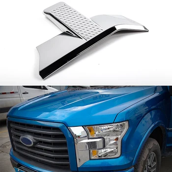 

Front Bumper Headlight and Grille Chrome Cover Trim for Ford F150 15+ Accessories