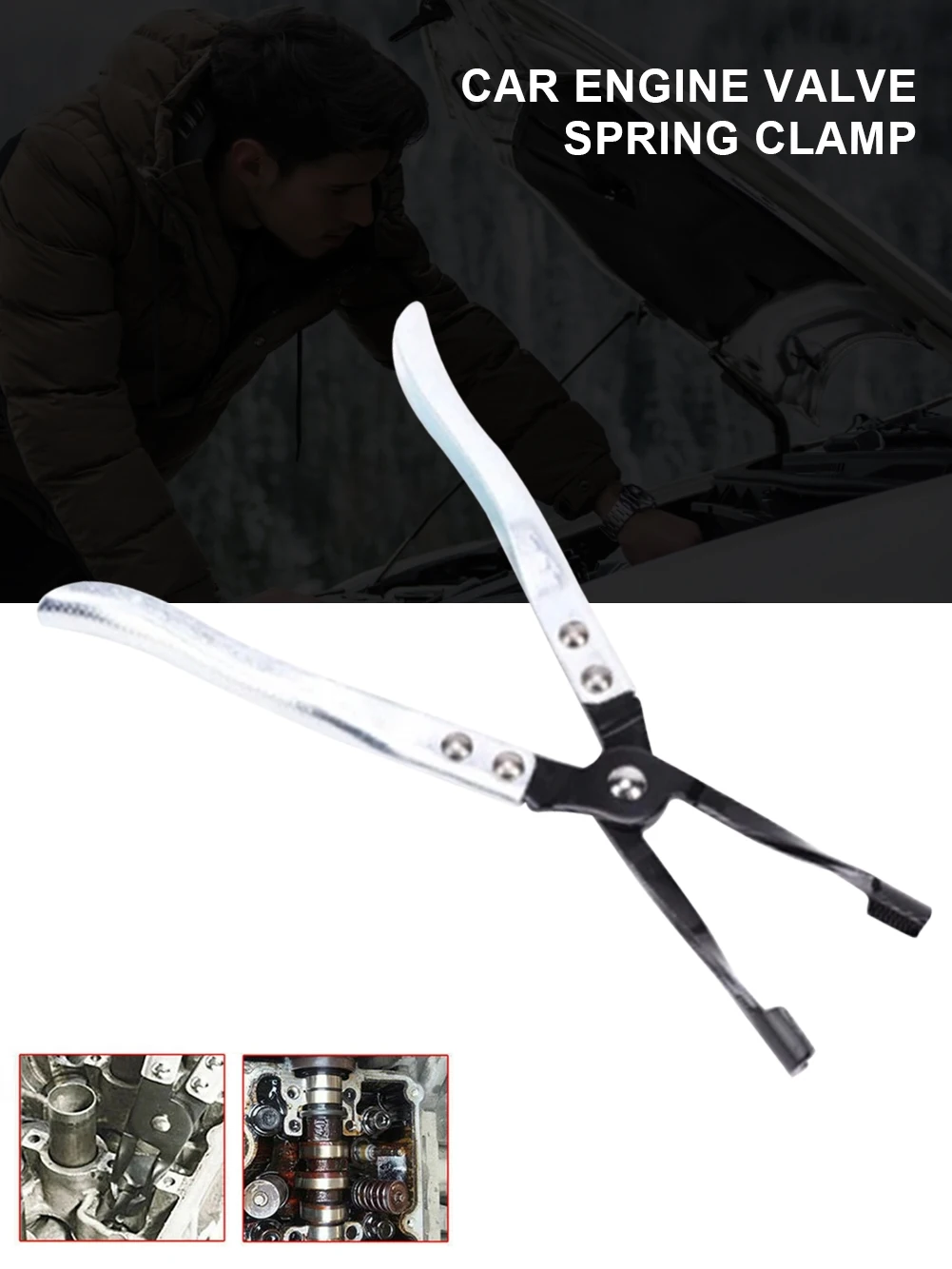 1pcs 270mm Universal Valve Stem Seal Removal Tool Spring Compressor