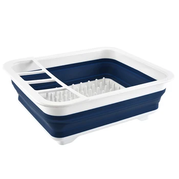 

Folding Drain Rack Dishes Cutlery Storage Box Drainer Stand Cup Holder for Kitchen Tableware PAK55