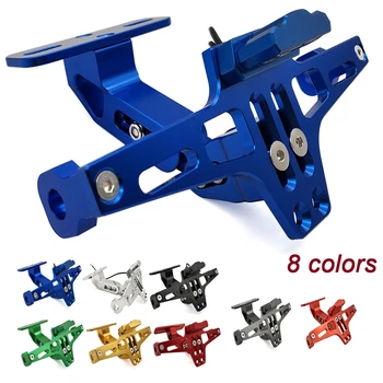

For Yamaha BT1100 bt 1100 TRX850 XJ6 DIVERSION CNC Motorcycle Rear License Plate Mount Holder and Adjustable Angle License