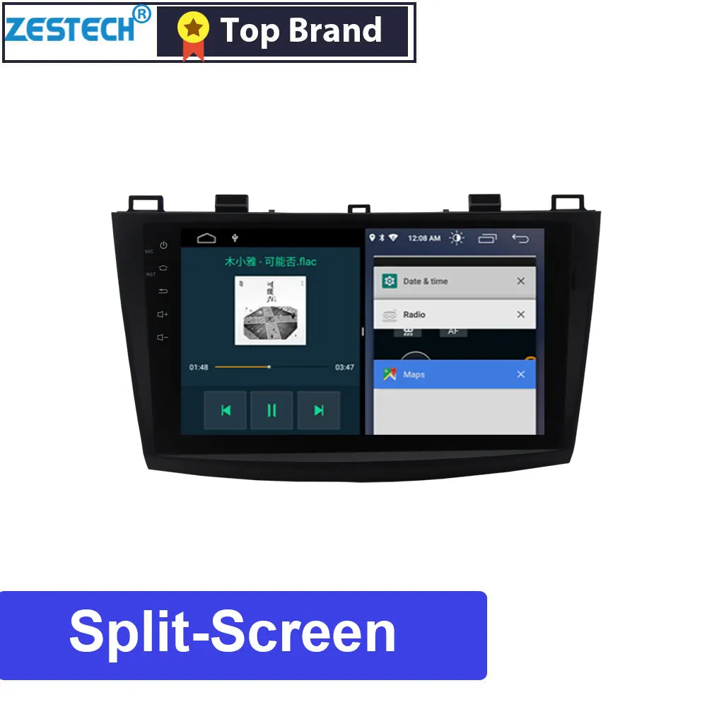 Flash Deal ZESTECH 9 inch Android Car Radio GPS DVD Player For Mazda 3 2007 2004-2013  Car Multimedia Head Unit  steering wheel control 3