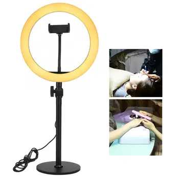 

Household Nail Fill Light LED Streaming Ring Light Studio Photography Beauty Salon Tattoo Fill Light (Black) Nails Accessoires