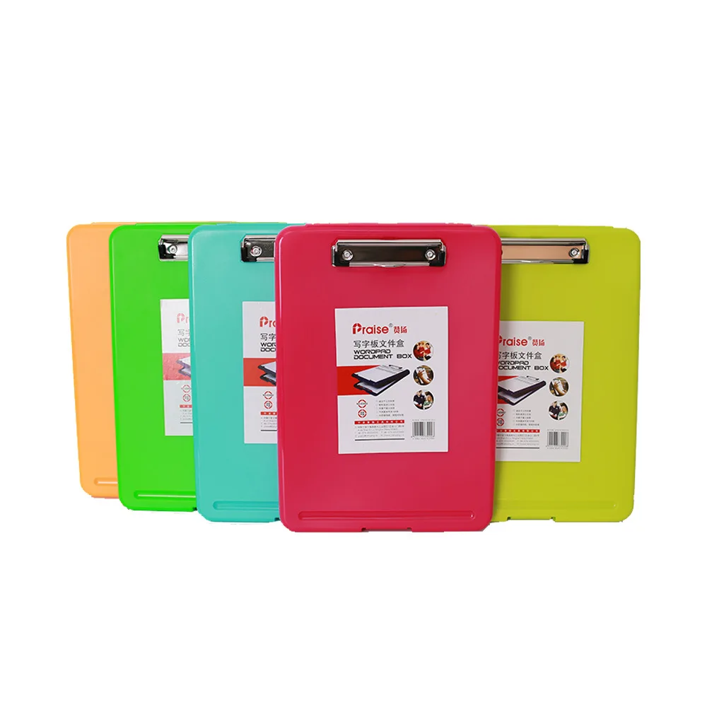 

A4 Information File Storage Box Desktop File Storage Box with Copy Tablet Clip Sub-function Office Supplies