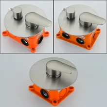 Отельный скрытый смесительный клапан 304 из нержавеющей стали холодной встраиваемой коробки смесительный клапан настенный кран аксессуар