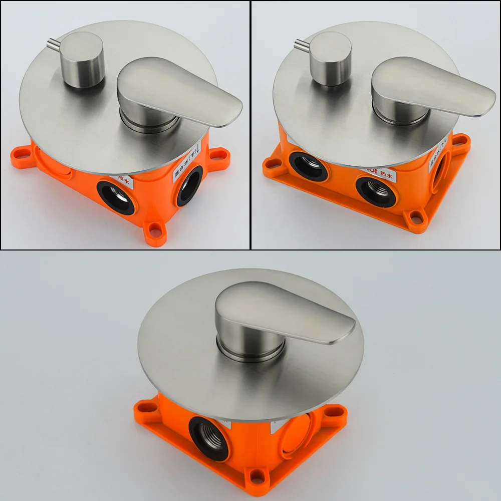 

Hotel Concealed Mixing Valve 304 Stainless Steel Cold Embedded Box Mixing Valve Wall-in Faucet Accessory