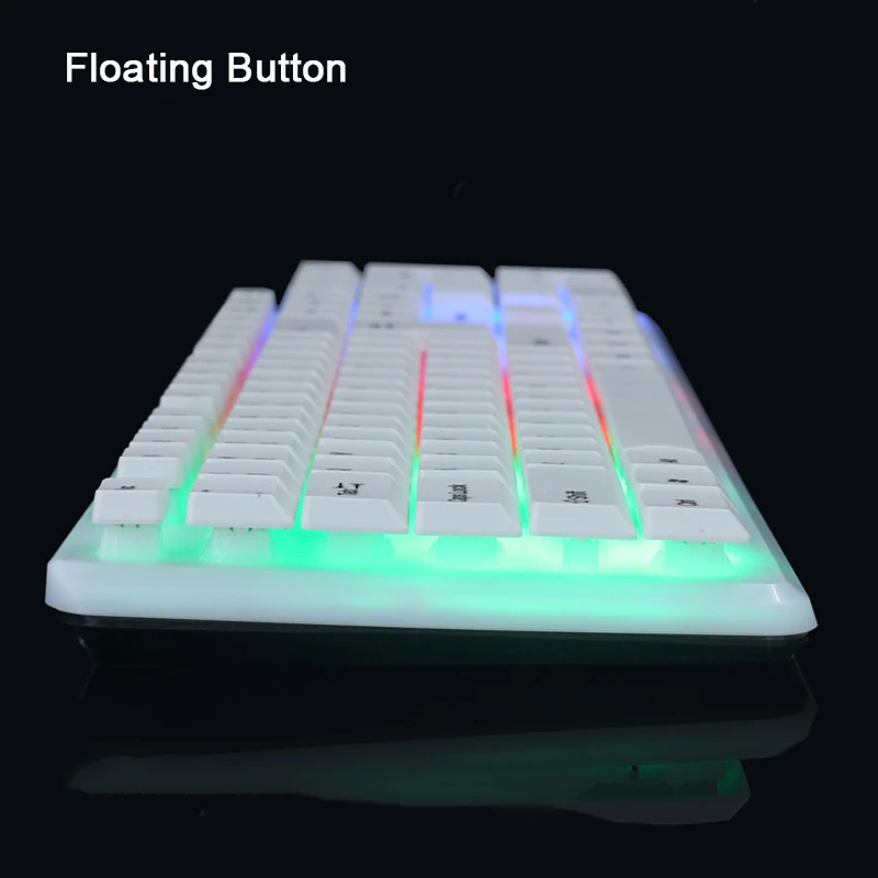 Игровая клавиатура механическая с RGB подсветкой проводная игровая мышь набор для