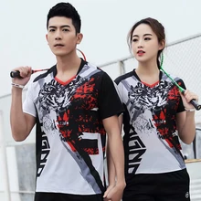 Быстросохнущая дышащая рубашка для бадминтона, спортивная одежда для женщин/мужчин, футболка для настольного тенниса, командные игры, спортивные футболки для гольфа, волейбола, тенниса