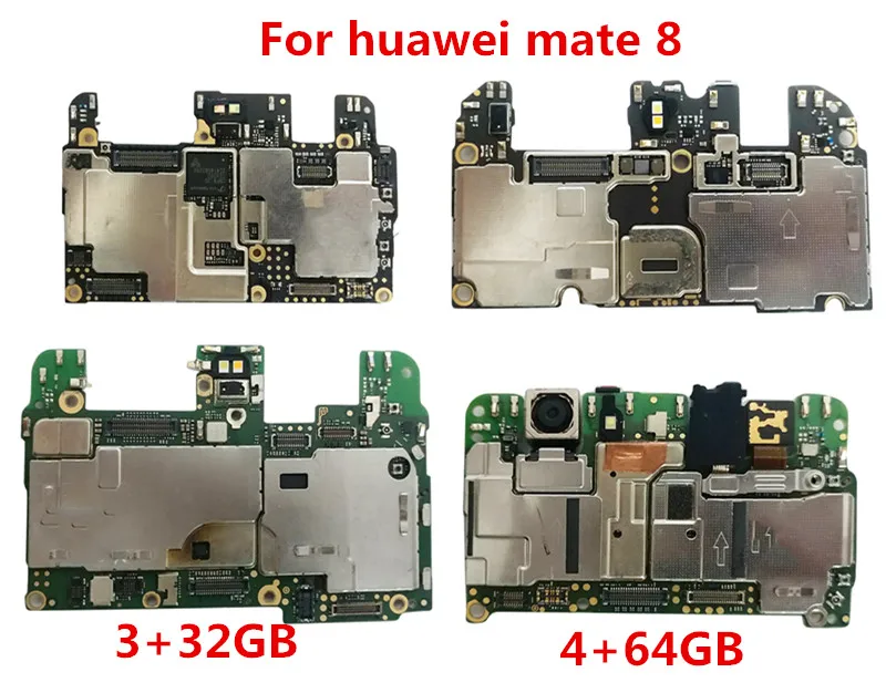 Полный работает разблокированный для huawei mate 8 3+ 32 Гб 4+ 64 ГБ материнская плата для huawei mate 8 материнская плата Logic Mother Circ