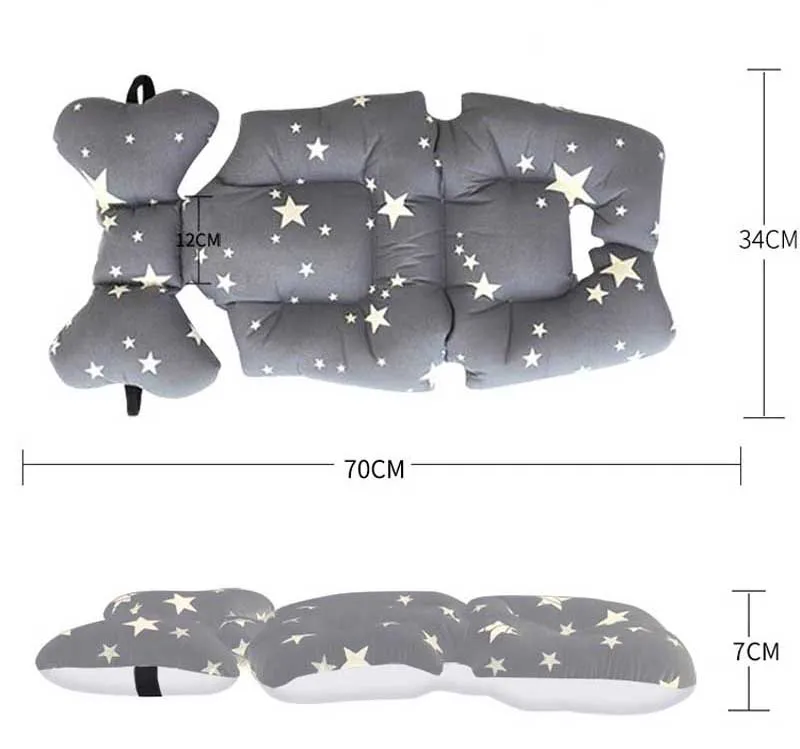Сиденье для детской коляски, подкладка из хлопка, мягкое автомобильное сиденье, подушка для детской коляски, матрац, коврик для детской коляски, подкладка для коляски, аксессуары для тележки