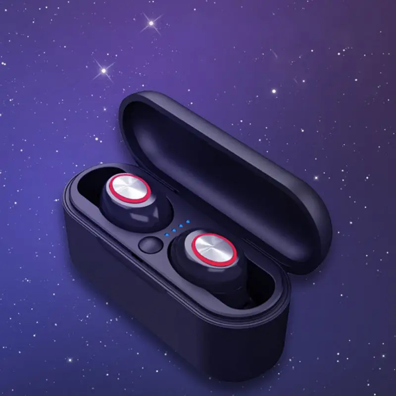Эргономичный дизайн Bluetooth 5,0 беспроводные наушники стерео звук наушники прочный с микрофоном зарядный чехол для бега