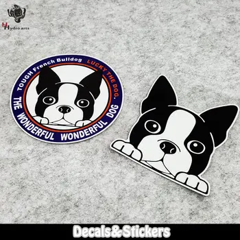 

NO.L080 Cartoon Dog 3M Reflective Stickers MOTO GP Windshield Glass Sticker Waterproof Decals Racing Motorcycle Helmet