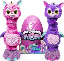 Hatchimals Wow Llalacorn 32 pouces, jouets électroniques interactifs de grande taille pour enfants avec oeuf refermable, jouets musicaux, poupée animaux de compagnie pour filles