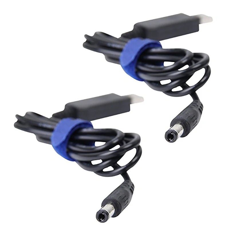 2 шт Usb в Dc кабель для преобразования напряжения повышающий кабель 5,5X2,1 мм Dc Мужской 1 м-5 в до 12 В и 5 В до 9 в