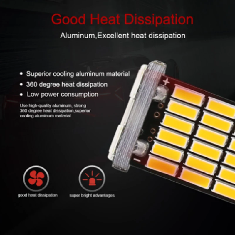 1 шт. 1157 светодиодный Canbus P21W/5 Вт Bay15d 45 светодиодный smd 4014 стоп-сигнал резервный задний фонарь