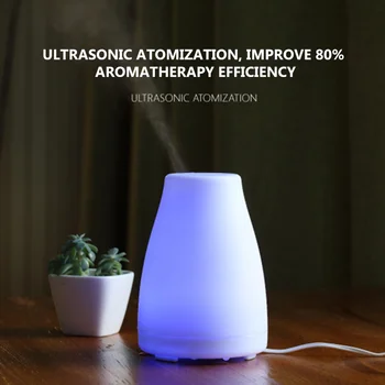 

Electric Air Diffuser Mini Humidifier Night Light Ultrasonic Atomizer Desktop Essential Oil Aromatherapy Machine Adjustable New