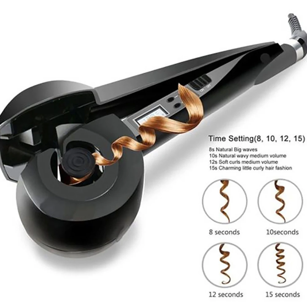 Rotativa Styling Onda Espiral Ferramenta com Display Digital LED