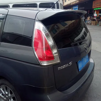 

Fit For Mazda 5 White Spoiler 2005 to 2010 Rear Black Spoiler ABS Materail Unpainted Color Tail Trunk Wing Spoiler Car Styling