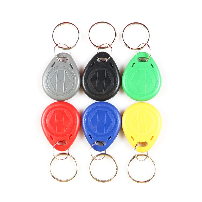 

10 Pcs EM4100 Badge Key 125khz ID Keyfob RFID TK4100 Tag Tags Card Sticker Fob Token Ring Proximity Chip dropshipping