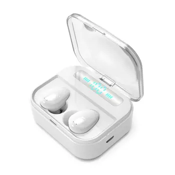 

Stereo 5.0 Wireless Earphones HiFi Stereo Noise Canceling Headphones Headset Waterproof Earbuds LED Power