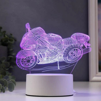 

Lamp "Racing motorcycle", LED, RGB, mains supply, 10 × 14.4 × 16 cm